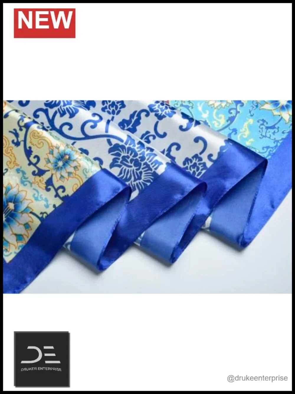 35x35 Satin Square Scarf, Silk-Feel Hair Wrap, Large Bandana, Neck Scarf &